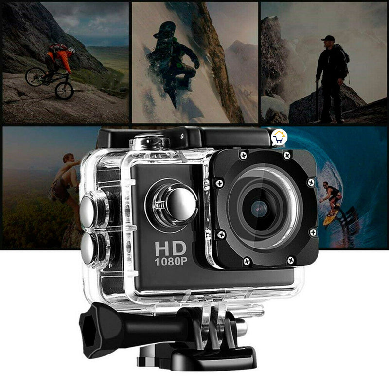 Cámara Deportiva Go Pro Full HD 1080p. Acuática Sumergible Mini DV